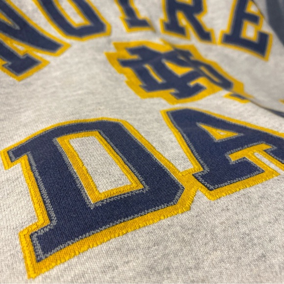 Vintage 90s Fighting Irish Notre Dame College Crewneck Sweatshirt  Size XL Shirt - Picture 6 of 16